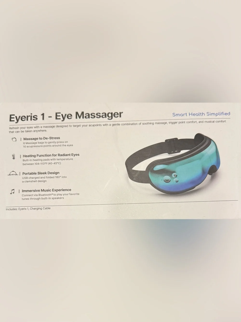 RENPHO Eyeris I Eye Massager - Black
